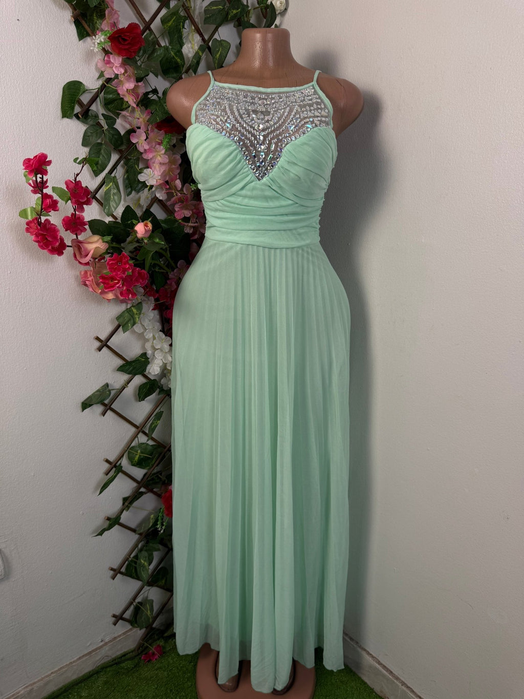 Robe soiree longue à fine bretelles - Perluna Store