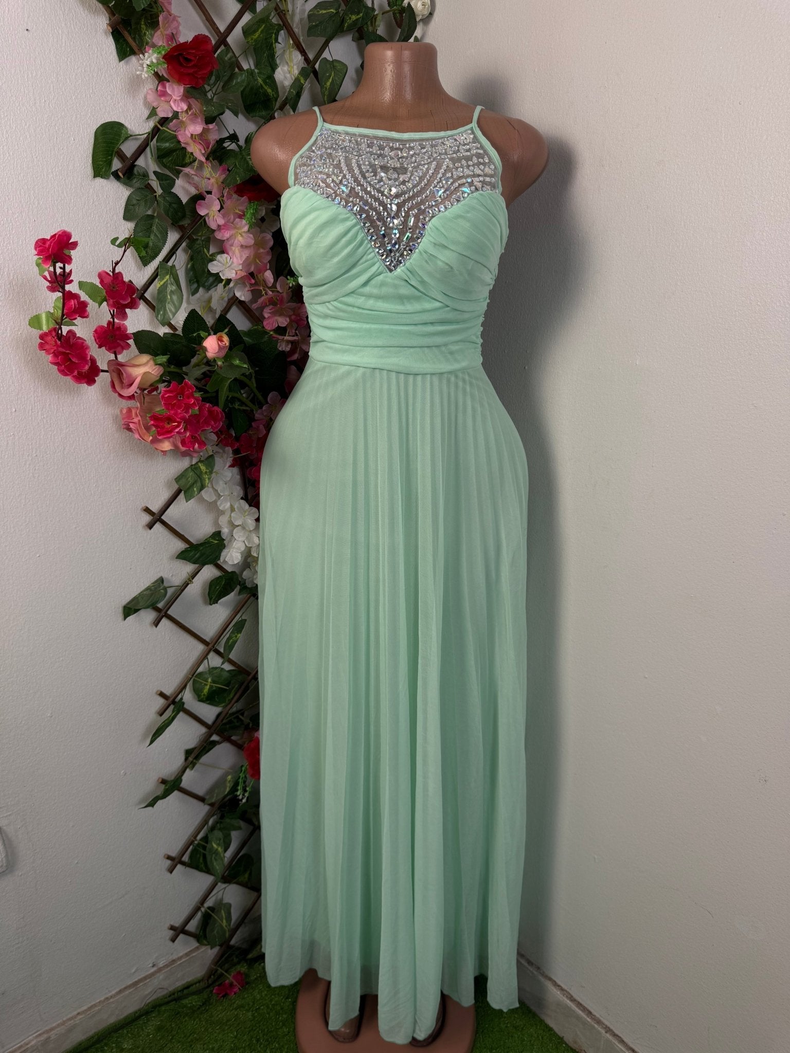Robe soiree longue à fine bretelles - Perluna Store