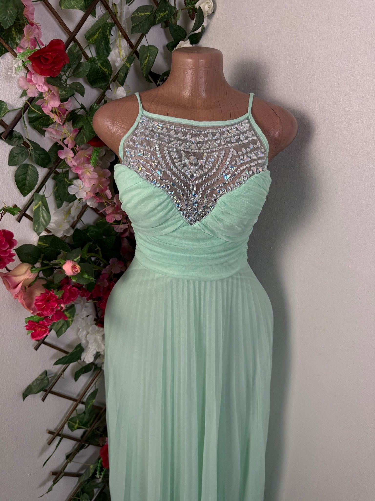 Robe soiree longue à fine bretelles - Perluna Store