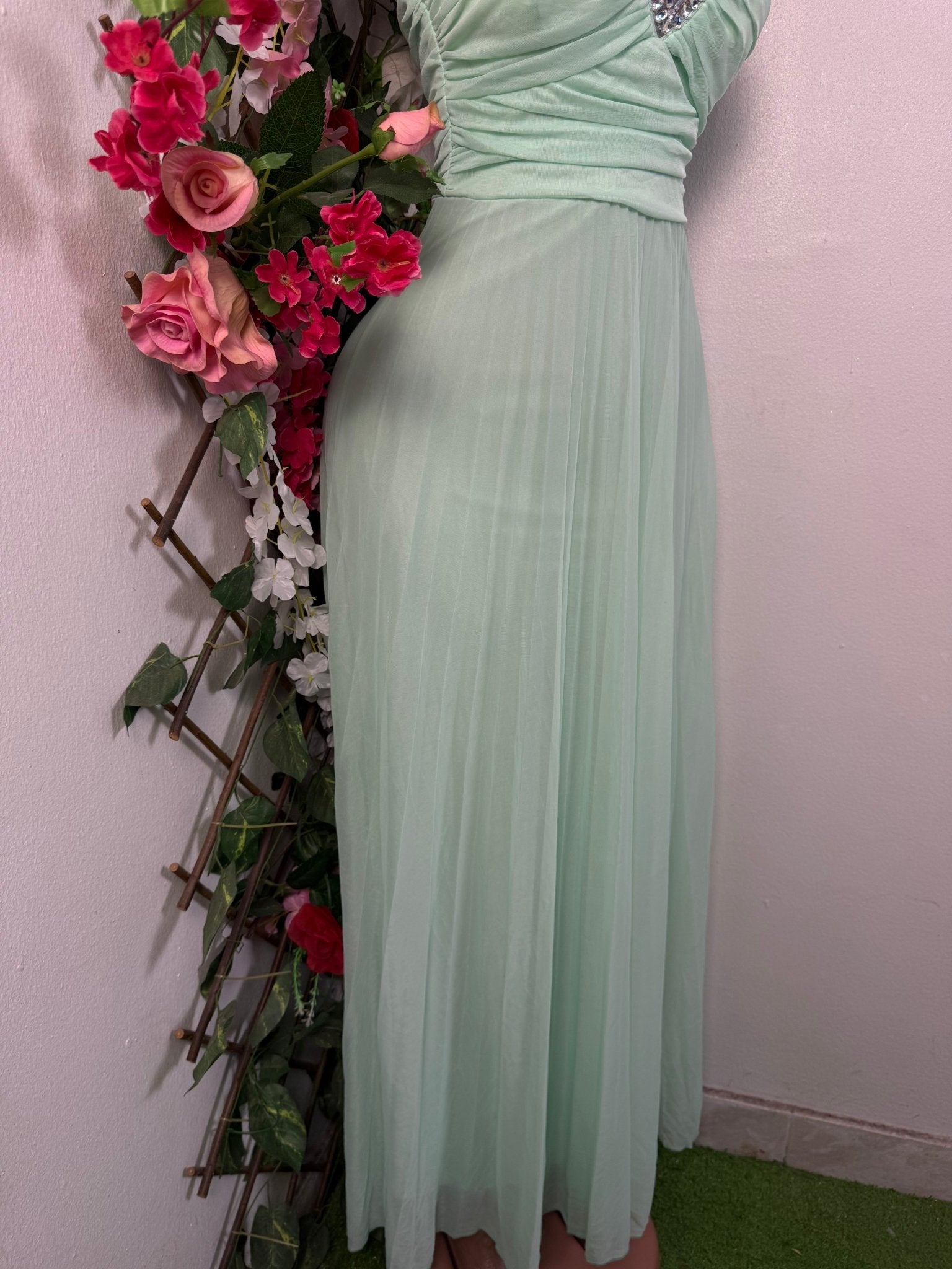 Robe soiree longue à fine bretelles - Perluna Store