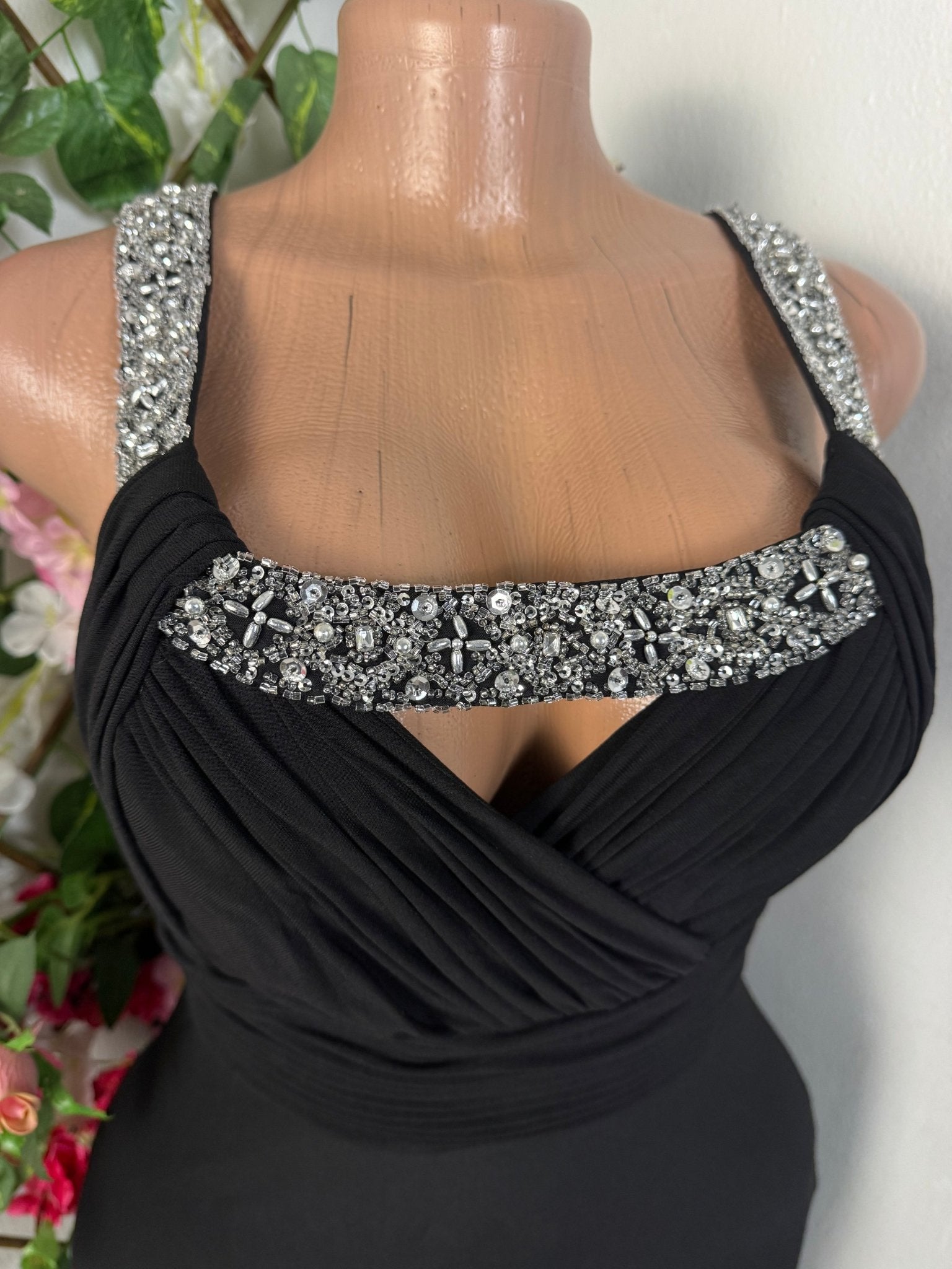 Robe soirée longue sans manches - Perluna Store