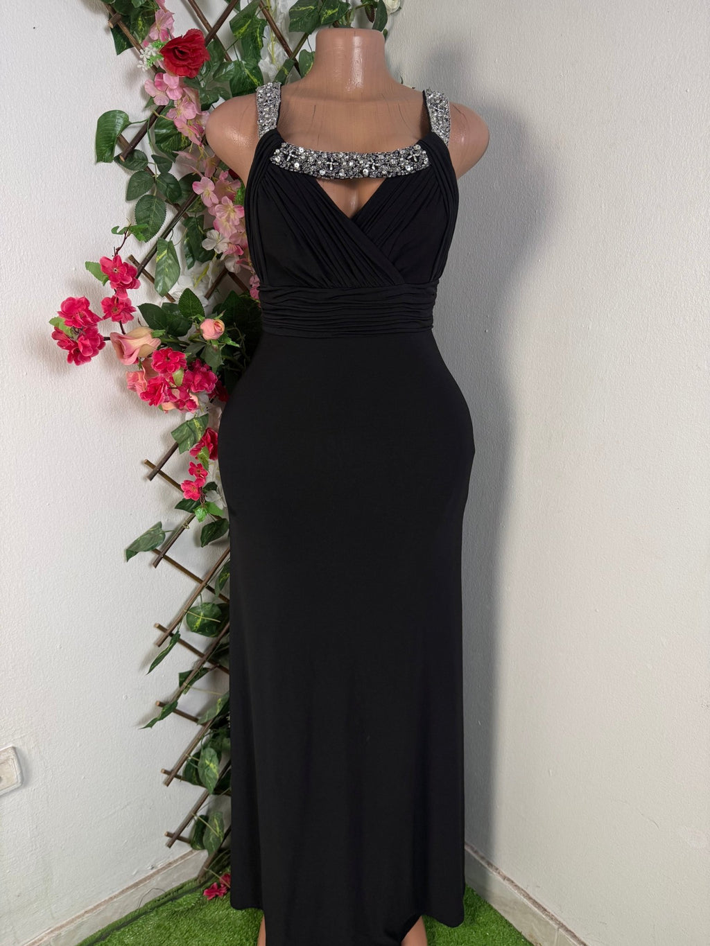 Robe soirée longue sans manches - Perluna Store