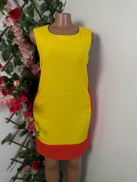 Robe tablier deux couleur sans manche - Perluna Store - kinshasa