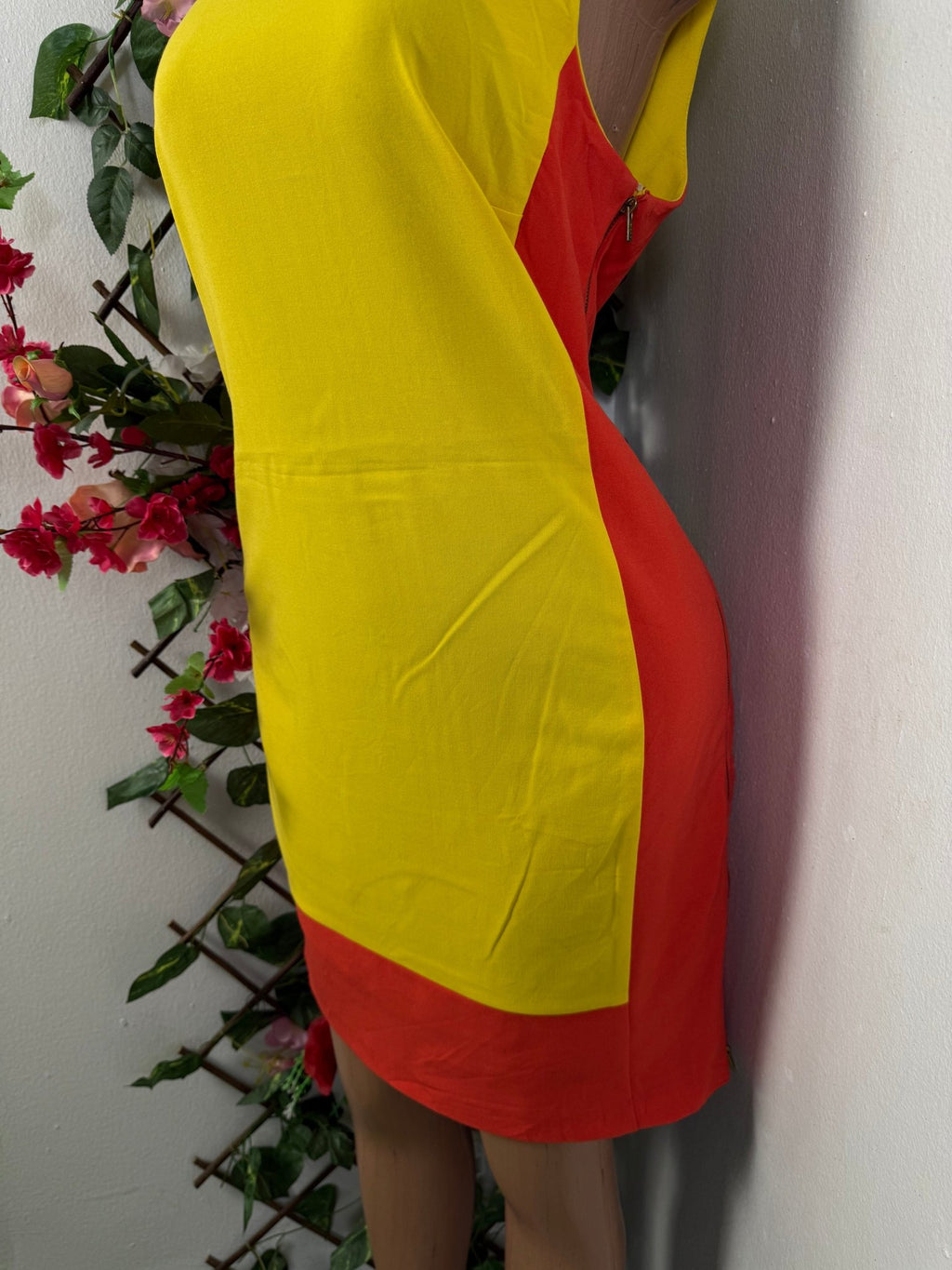 Robe tablier deux couleur sans manche - Perluna Store - kinshasa