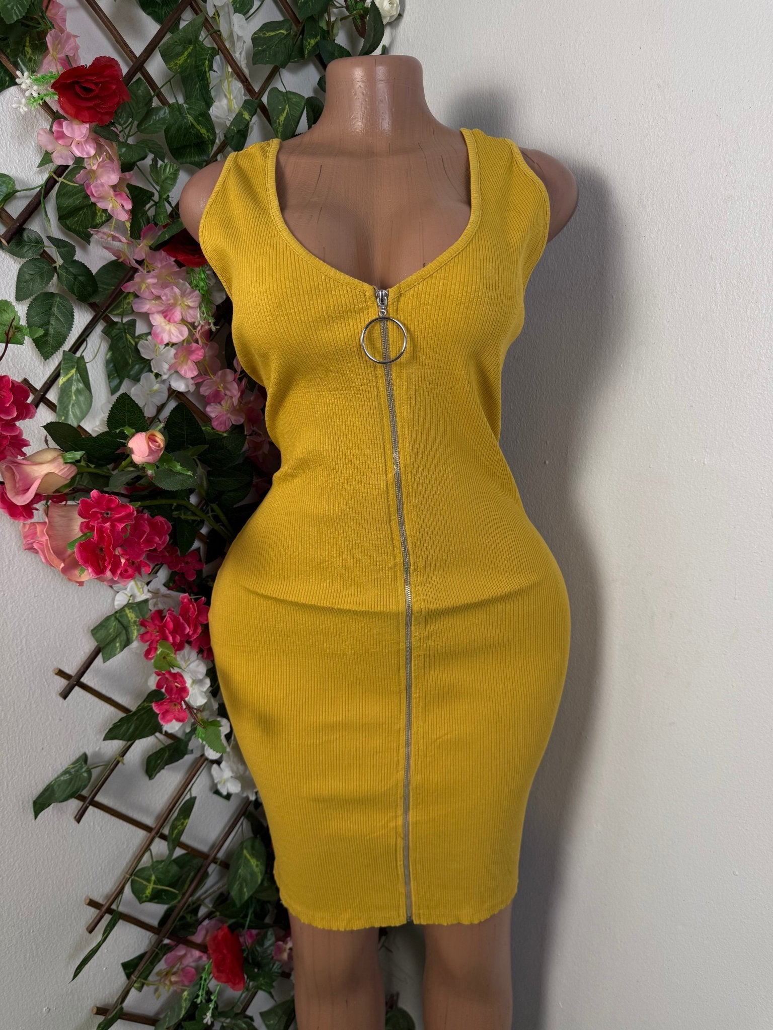 Robe trico fermeture éclaire - Perluna Store - kinshasa