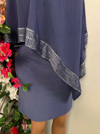 Robe tunique coupe asymétrique superposé - Perluna Store - kinshasa