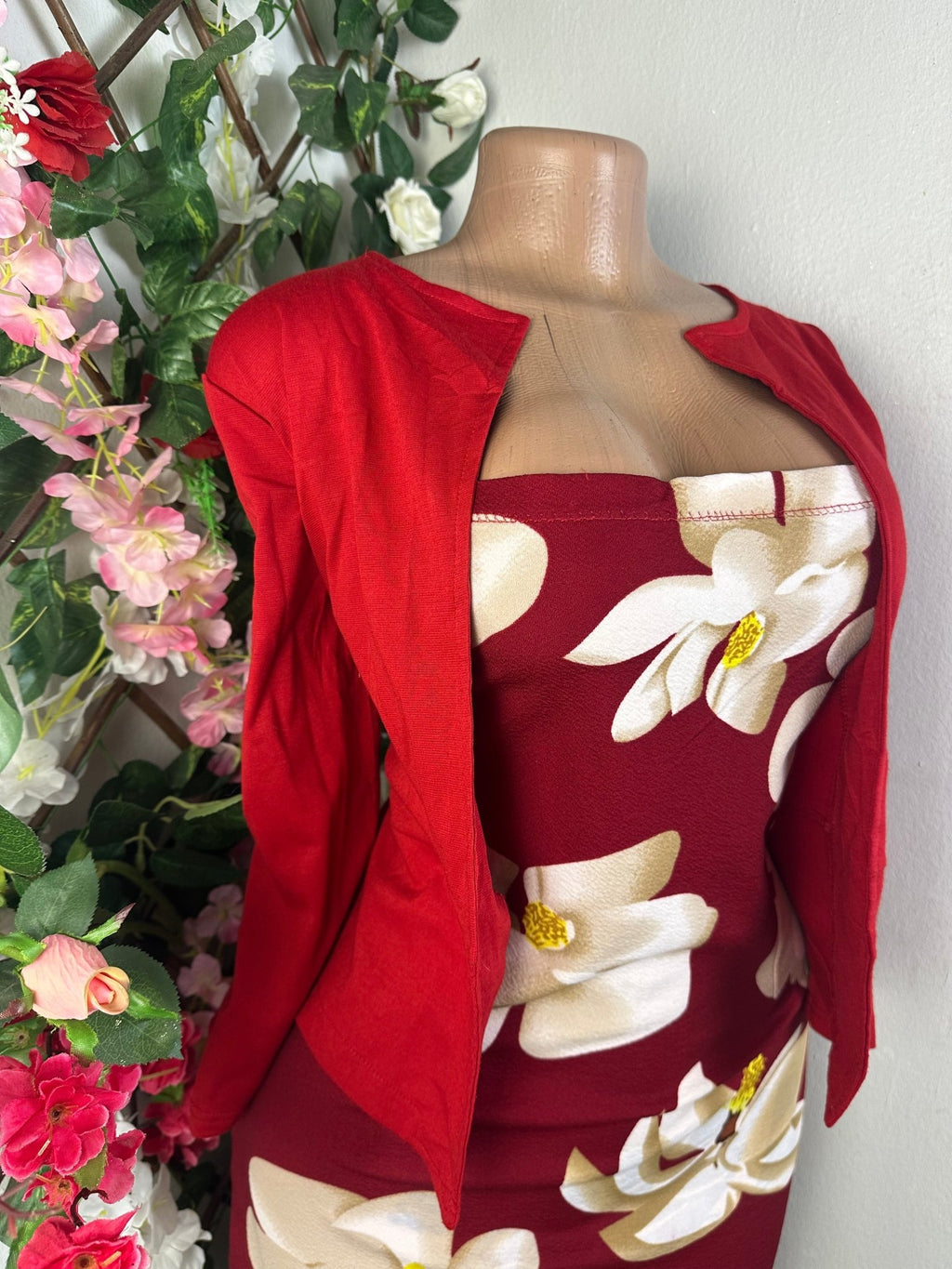 Robemoulante manches 3/4 avec par - dessus - Perluna Store - kinshasa