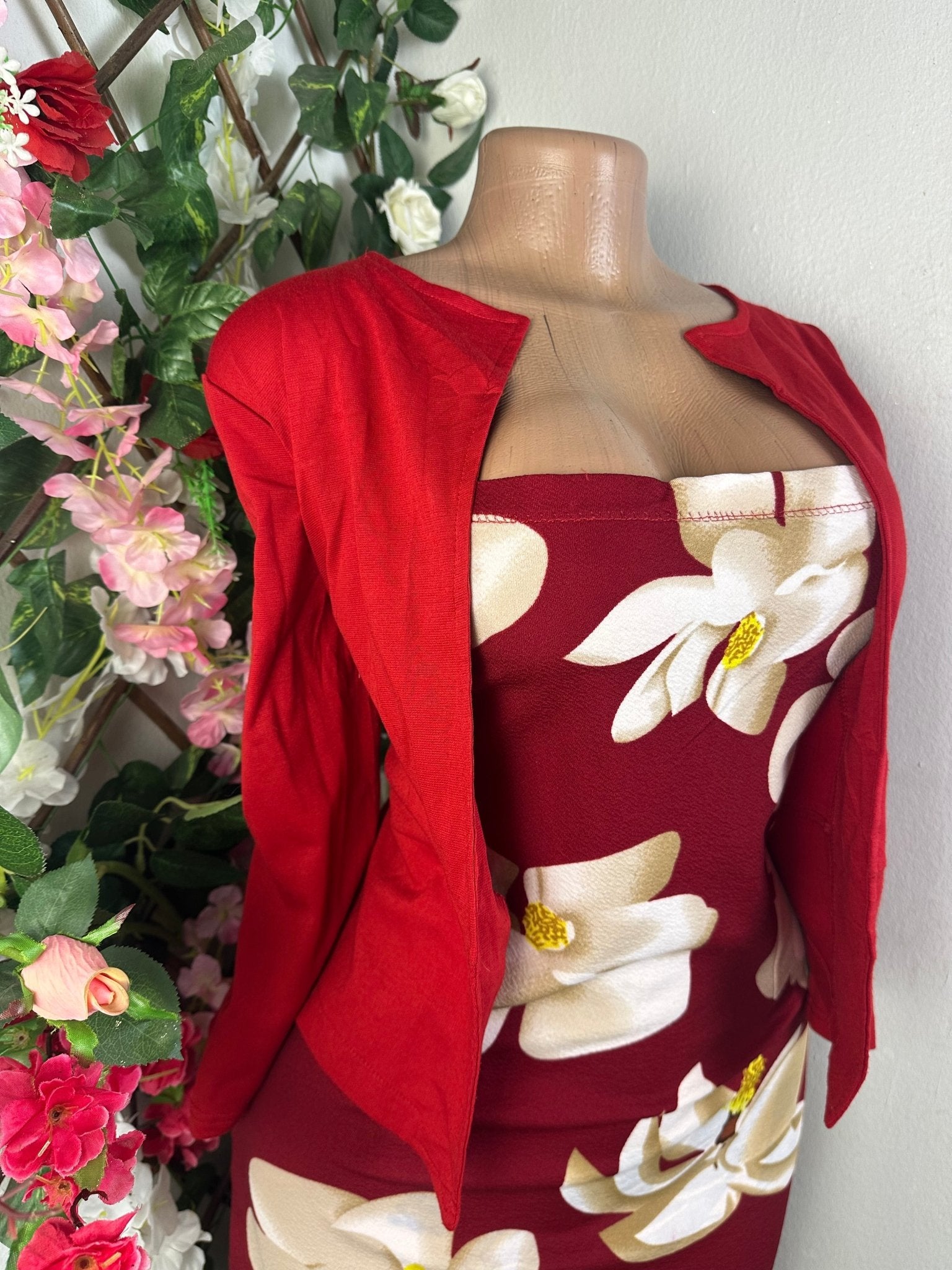 Robemoulante manches 3/4 avec par - dessus - Perluna Store - kinshasa