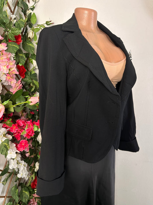 Veste blazer pour femme 2 boutons couleur noir - Perluna Store - kinshasa