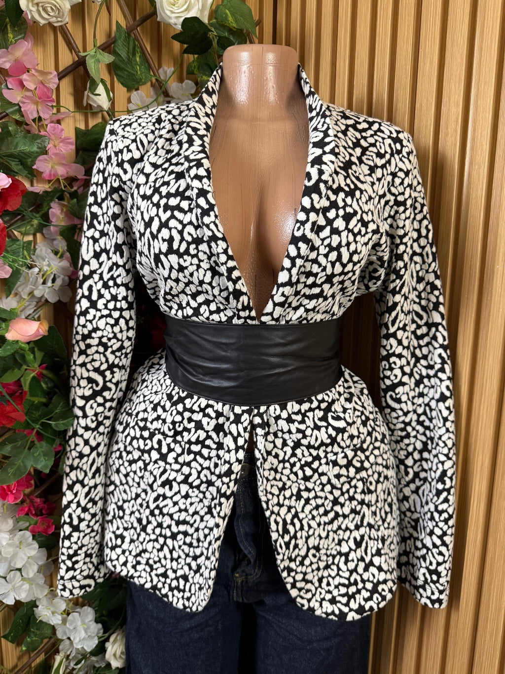 Veste blazer pour femme couleur beige - Perluna Store