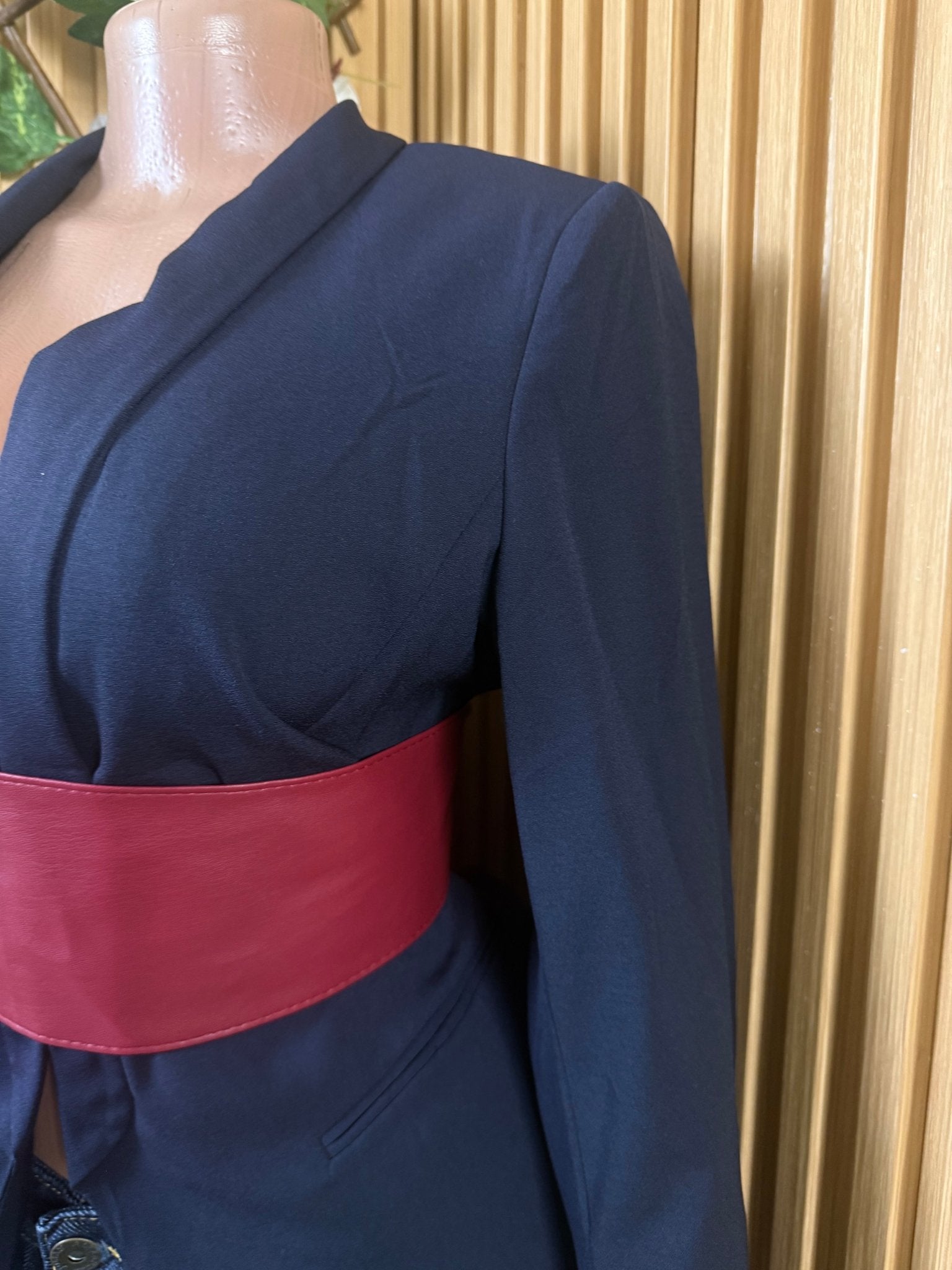 Veste blazer pour femme couleur bleu - Perluna Store