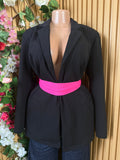 Veste blazer pour femme couleur noire - Perluna Store