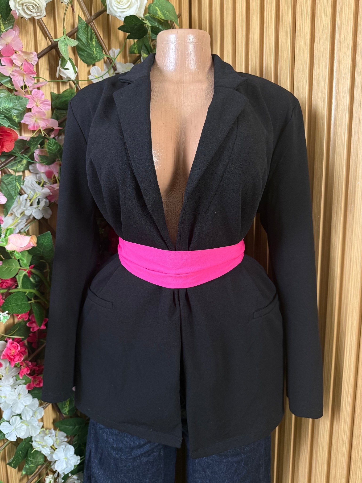 Veste blazer pour femme couleur noire - Perluna Store