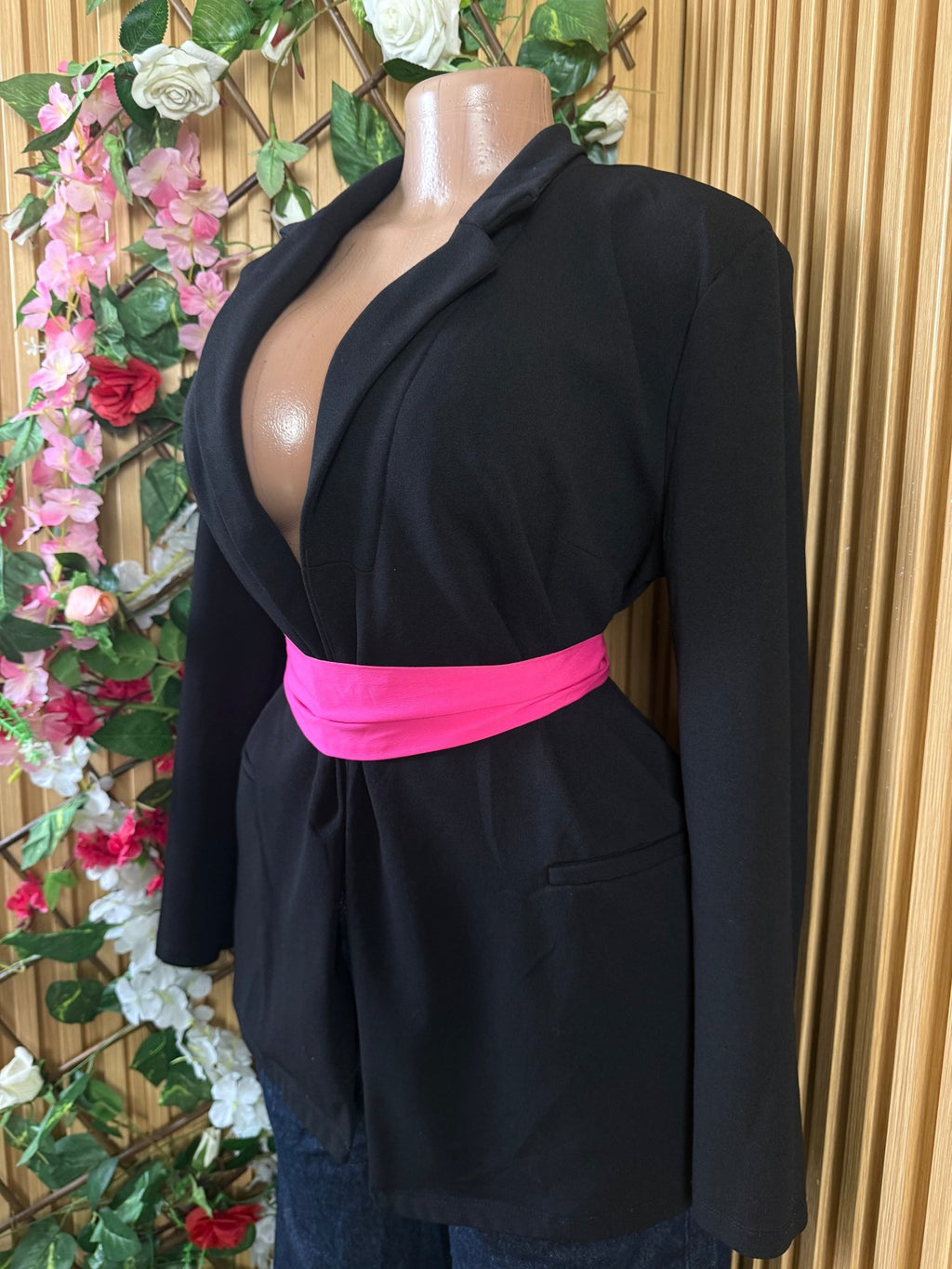 Veste blazer pour femme couleur noire - Perluna Store