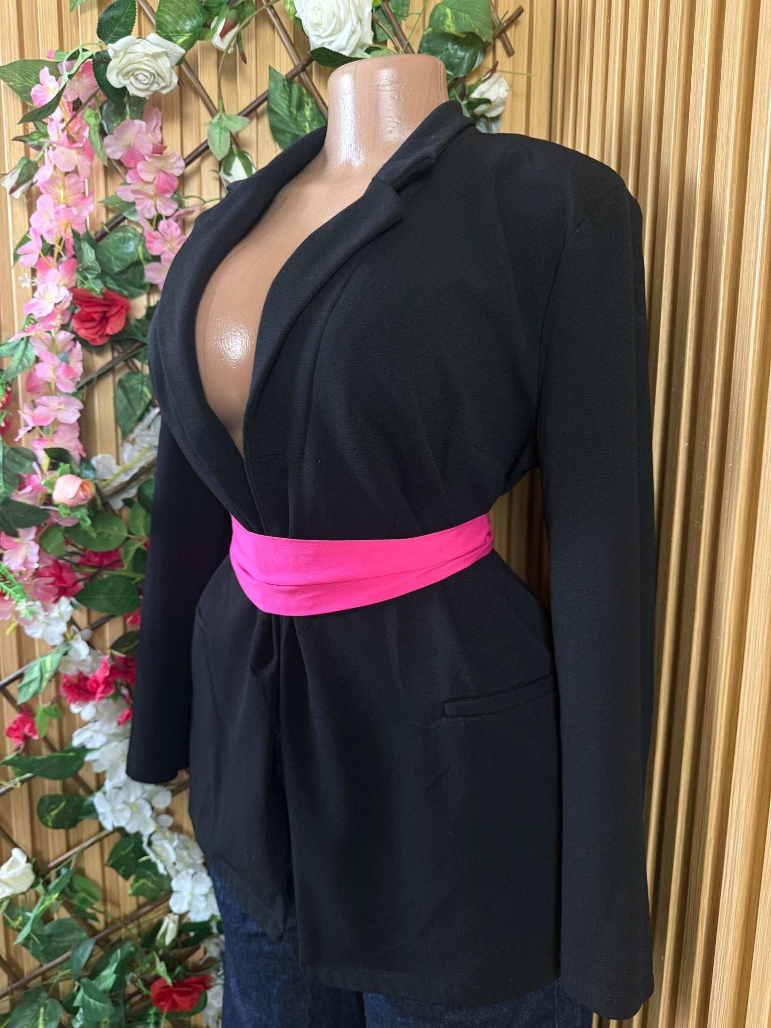 Veste blazer pour femme couleur noire - Perluna Store