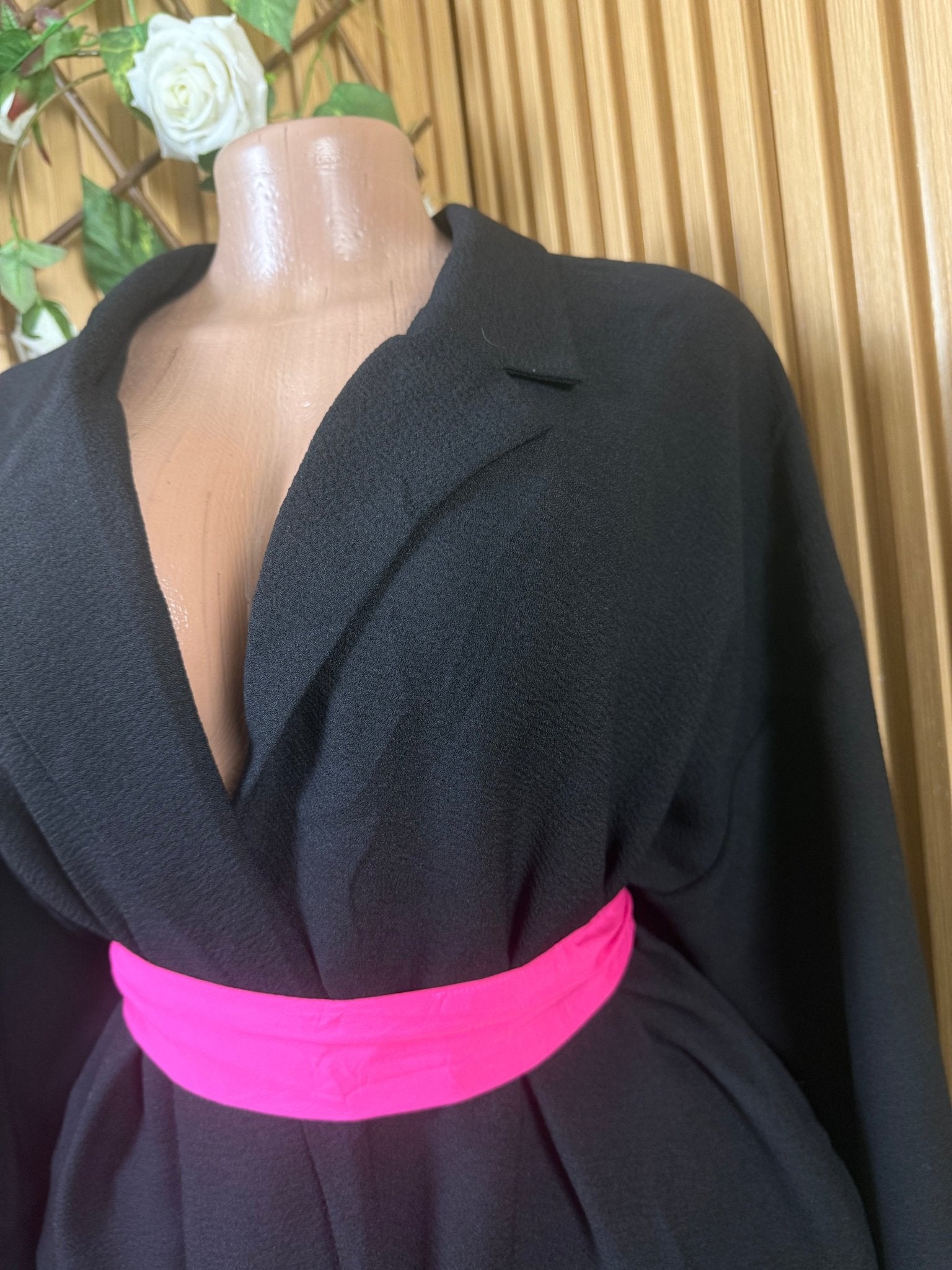 Veste blazer pour femme couleur noire - Perluna Store