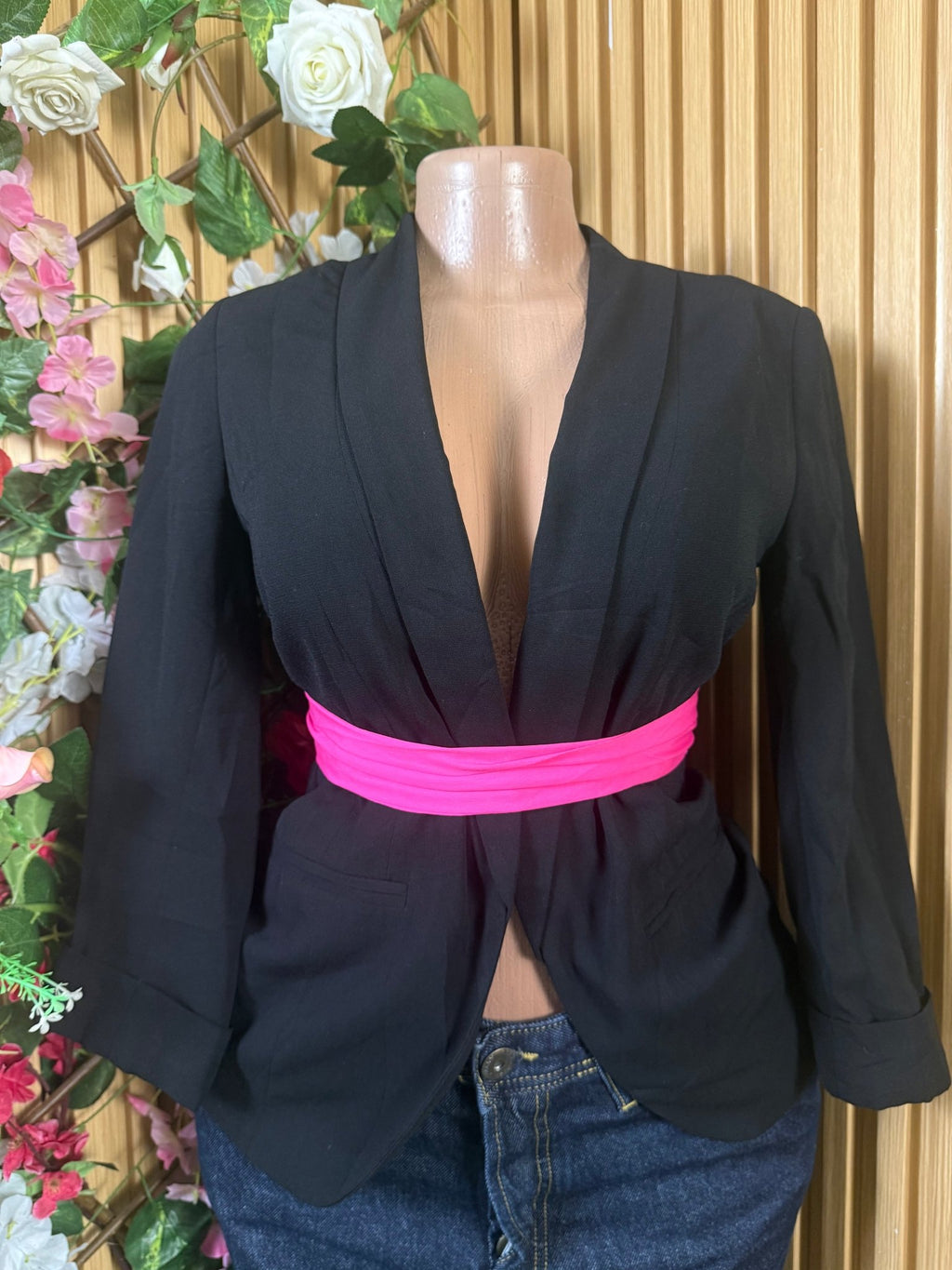 Veste blazer pour femme couleur noire - Perluna Store