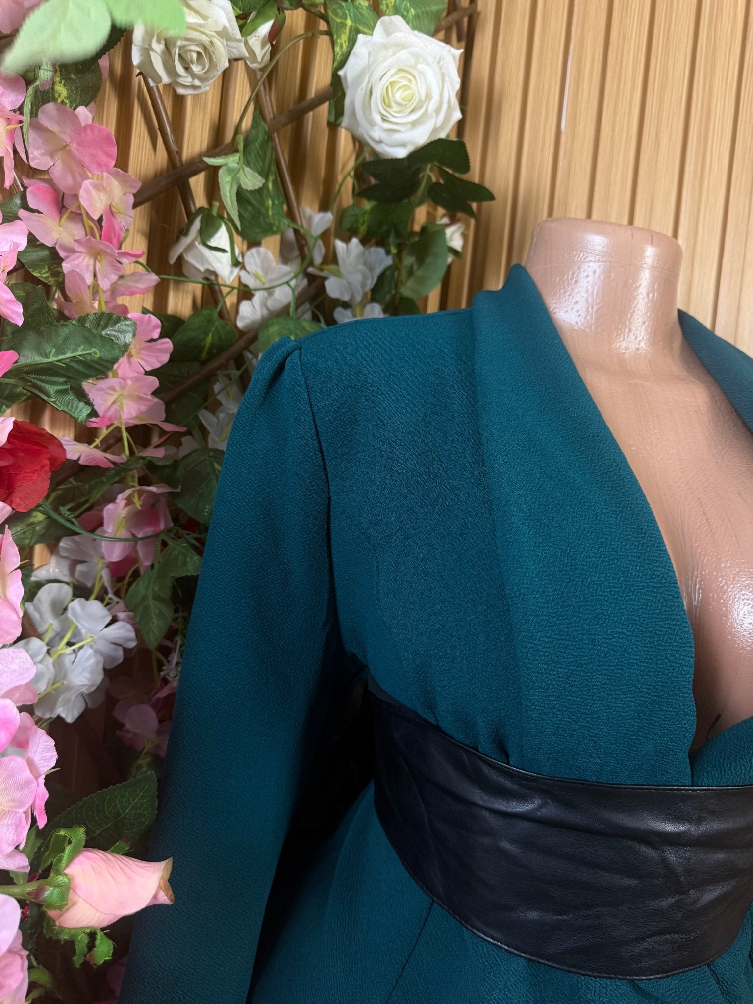 Veste blazer pour femme couleur verte - Perluna Store