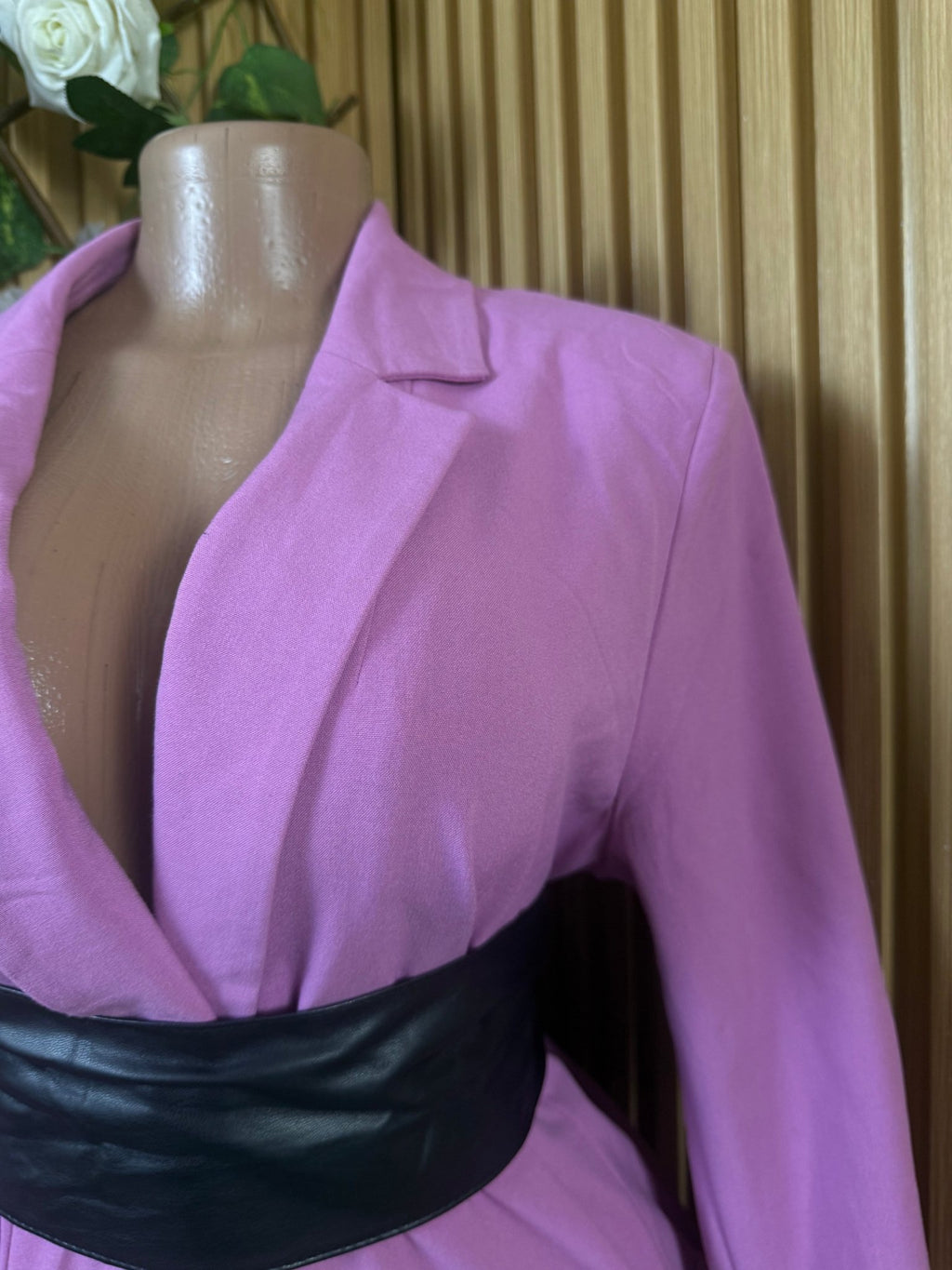 Veste blazer pour femme imprimée violet - Perluna Store