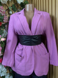 Veste blazer pour femme imprimée violet - Perluna Store